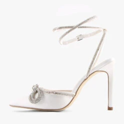 HARLEY WHITE SATIN -Women Shoe Store A636 3