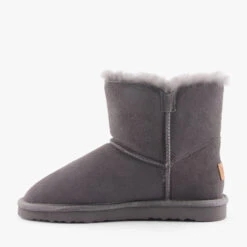BUTTON UGG DARK GREY -Women Shoe Store F161 3
