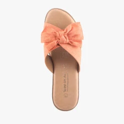 FABRIC ORANGE LINEN -Women Shoe Store Q2112 4