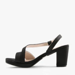 CLARINDA BLACK SATIN -Women Shoe Store Q2139 3