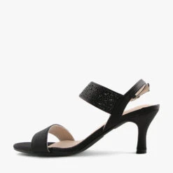 NUKE BLACK SATIN -Women Shoe Store S1750 3