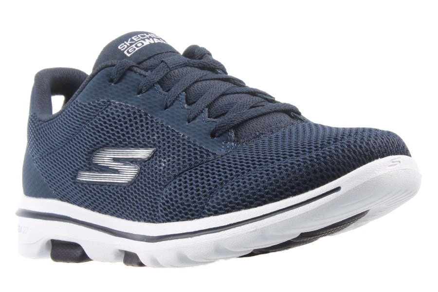 Skechers GO WALK 5-LUCKY NAVY/WHITE LAC 3 Skechers GO WALK 5-LUCKY NAVY/WHITE LAC