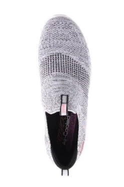 Skechers UF2-PRETTY DAZZLING WHITE/BLK -Women Shoe Store S449.WHT 5