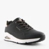 Skechers UNO-SHIMMER AWAY BLACK/WHITE -Women Shoe Store S510 1