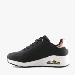 Skechers UNO-SHIMMER AWAY BLACK/WHITE -Women Shoe Store S510 3